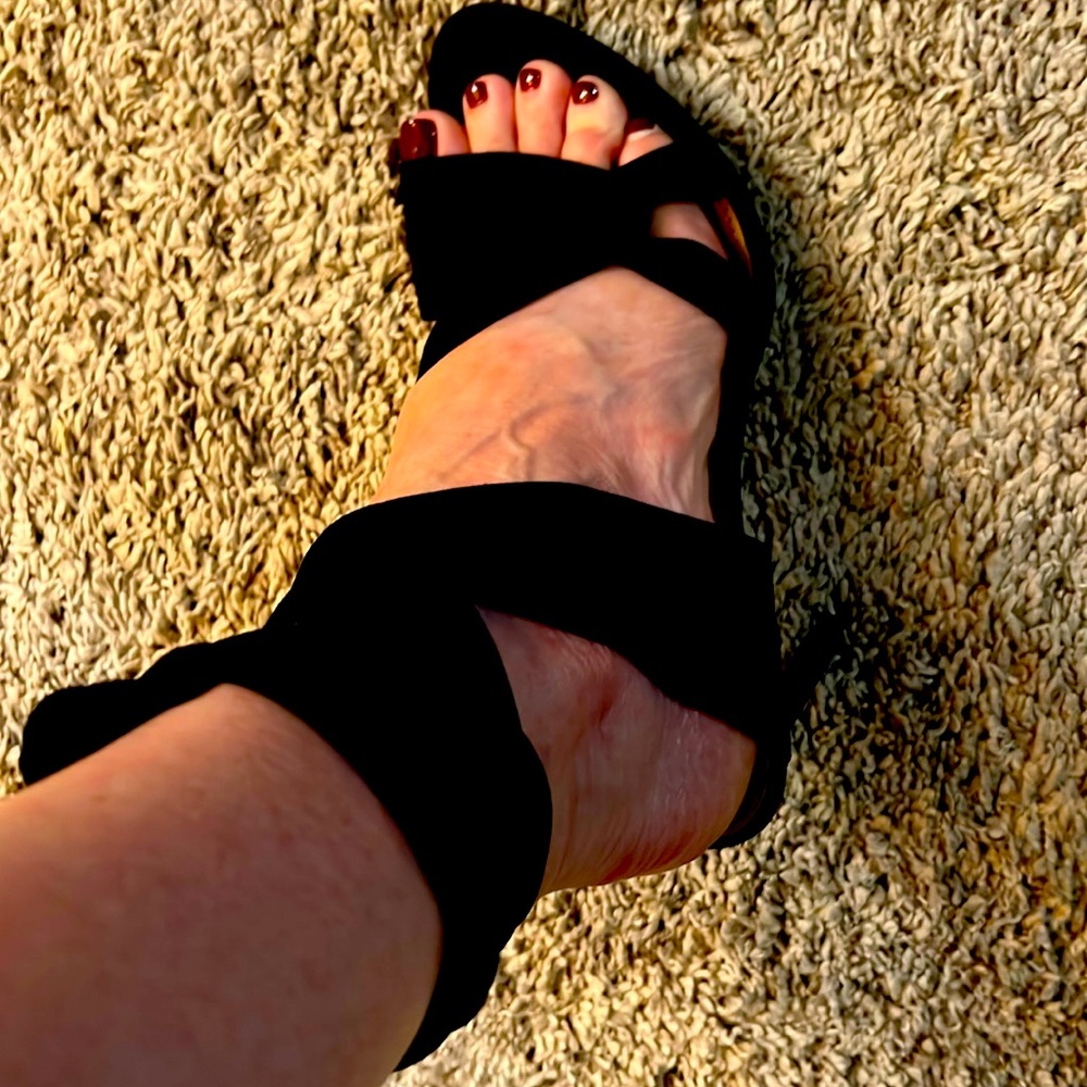 Suede Wrap Sandal